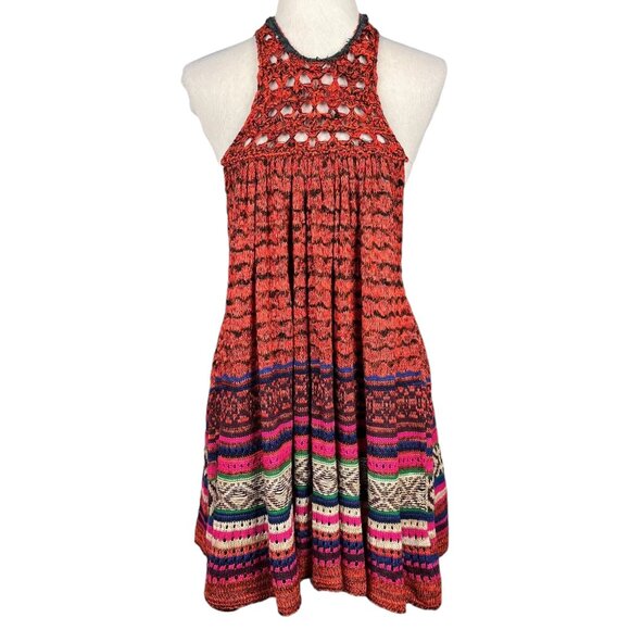 Free People Crochet Babydoll Tunic Tank Top or Mini Dress - Picture 2 of 14
